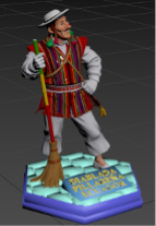 Modelado del Capariche para impresión 3D