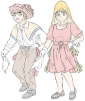 Boceto de bailadores de Pareja de Línea