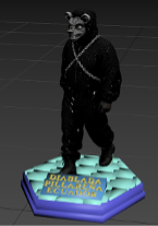 Modelado de bailadores de Oso para impresión 3D